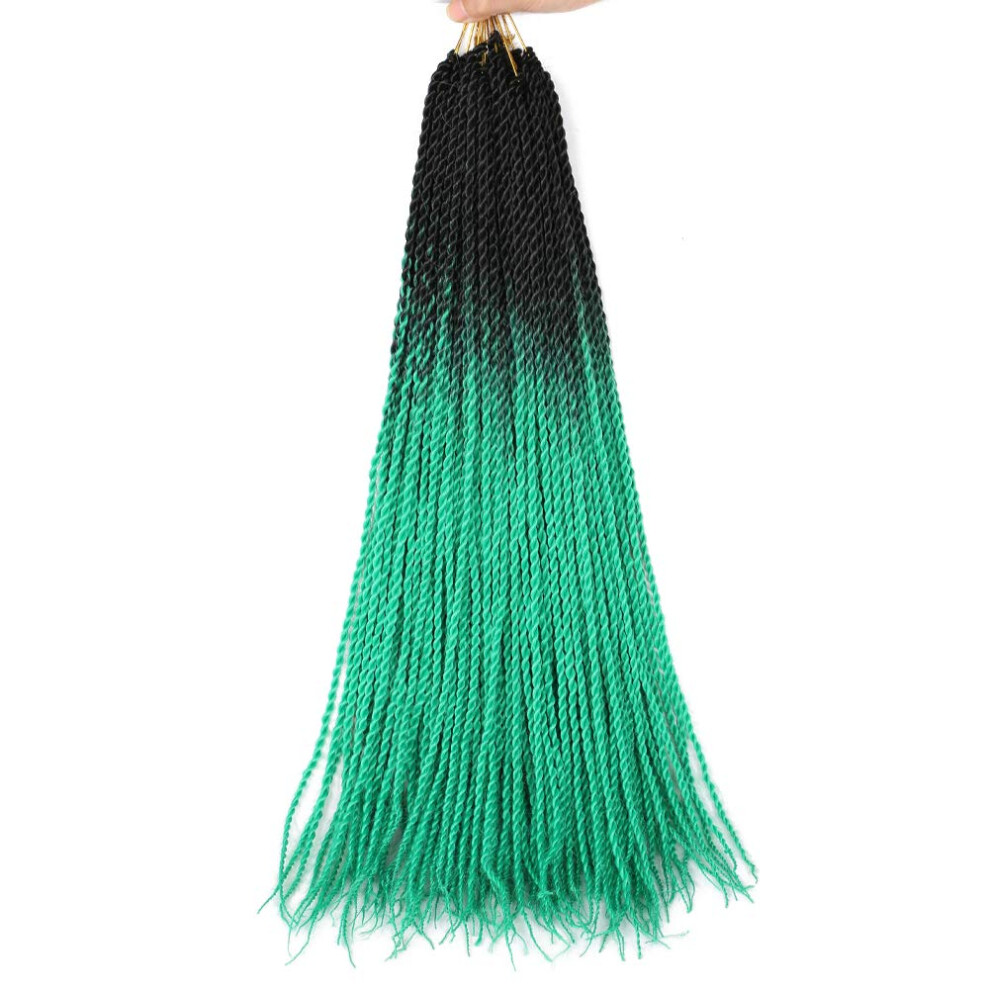Unisex 24 Inch Senegalese Twist Crochet Hair 6 Packs Ombre Braiding Hair With Gifts
