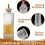 Cocktail Bitters Bottle 5.8oz Diamond Pattern Glass Dash with LeakResistant Metal 2
