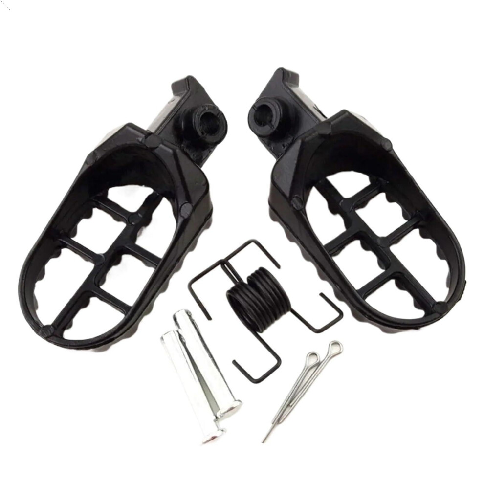 Motorcycle Foot Pegs For Crf50 Crf70 Crf80 Crf100 Xr50 Xr70 Durable Footrest Replacement Black 9455672800198