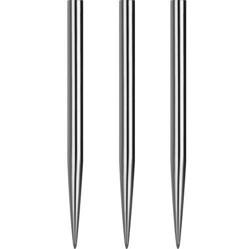 Mission Darts Glide Steel Tip Dart Points Smooth Plain Spare Points 36mm Silver 1xX2428