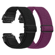 BTTNG Elastic Watch Strap for Garmin Fenix 8 43mmepix Pro 42mm Fenix 7S6S5SInstinct 2SD2 Delta S QuickFit 20mm Watch Band Sport Nylon Straps for Wom
