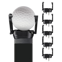 Uniclife Foldable Golf Ball Retriever Grabber for Putters Golf Pickup Claw Plastic Grip Sucker Tool with 3 Screws Portable Back Saver for Golfers 6