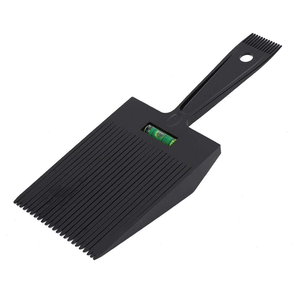 Black Professional Hair Clipper Comb With Integrated Guide Lines For Precision Cutting And Styling (Black)