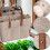 Diaper Caddy Organizer with MultiCompartment Foldable Felt Storage Basket for Nursery Khaki 3