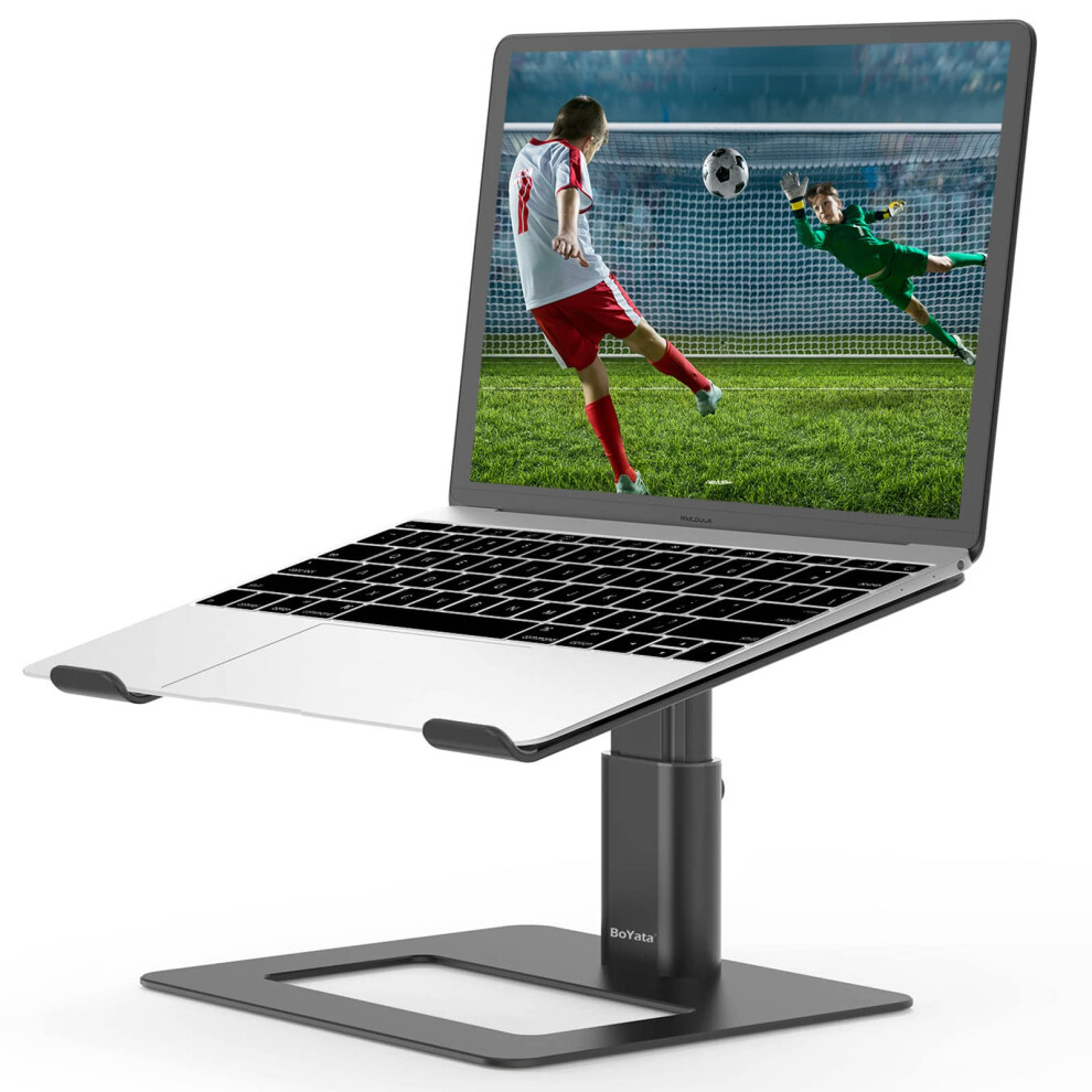 Boyata Laptop Stand, Height Adjustable Ventilated Laptop Holder, Notebook Stand Compatible With 10-17'' Macbook Pro/Air, Dell, Hp, Samsung, Acer