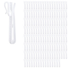150 Pack Adjustable Pinch Pleat Curtain Hooks 8.5cm with Ratchet System for Window and Door Curtains