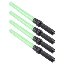 4 Pack LED Traffic Control Wand 21 Inch Safety Signal Baton with Dual Light Modes and NonSlip Grip