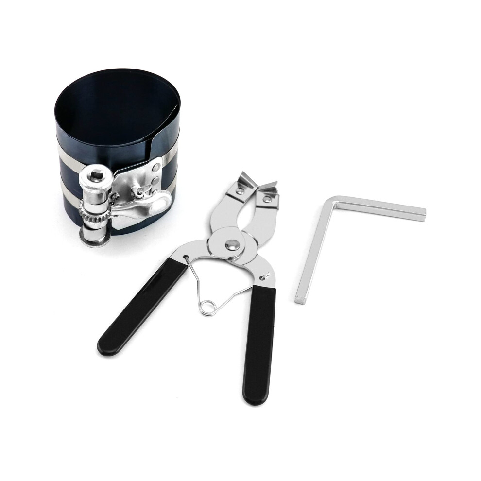 Piston Ring Installer And Compressor Tool Kit, Adjustable Carbon Steel Pliers For Engine 9455672801003