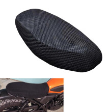 Motorcycle Seat Cover with Breathable Honeycomb Mesh, HeatResistant and Washable Black Cushion