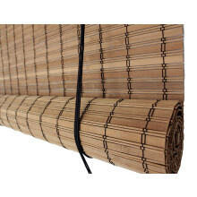 Brown Bamboo Roll Up Blind 72 Inch Light Control Shade for Indoor Outdoor Windows