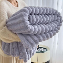 Flannel Fleece Throw Blanket Ultra Soft Plush Warm Cozy for Couch Bed Sofa Machine Washable Purple 39x59in