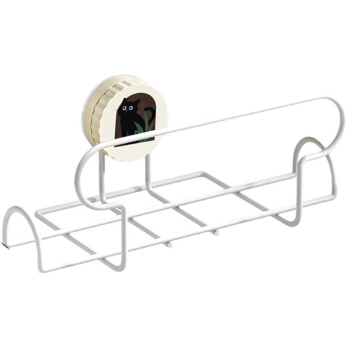 Suction Cup Paper Towel Holder Rustproof Wall Mounted for Kitchen Bathroom Drill Space Saving White 1