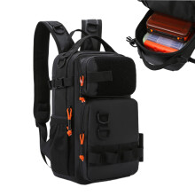 Waterproof Fishing Backpack with Organized Gear Storage for Saltwater Freshwater Camping Hunting