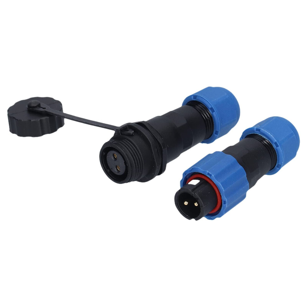 Ip68 Aviation Cable Connector Socket With Goldplated 2 Pin 380V 10A Waterproof Plug 9053599128571