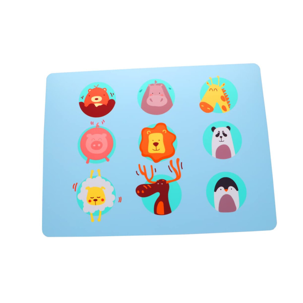 Cartoon Animal Pattern Silicone Placemat NonSlip For Kids HeatResistant Table Mat AntiSkid Pad