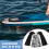 Surfboard Traction Pad with Secure NonSlip Grip, 3 Piece Skimboard Deck Mat, Quick Adhesive 2