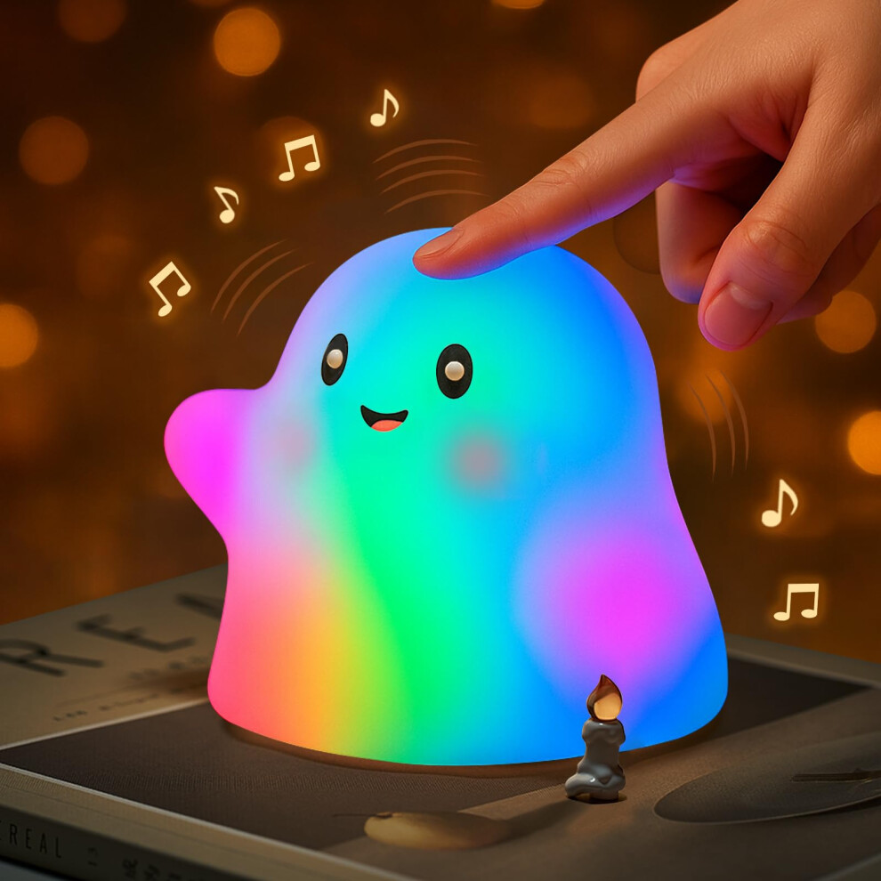 Night Tapto Silicone Lamp Sleepaid Music Rgb Led 30Min Timer Usb Rechargeable Bedside Nursery Lamp Light