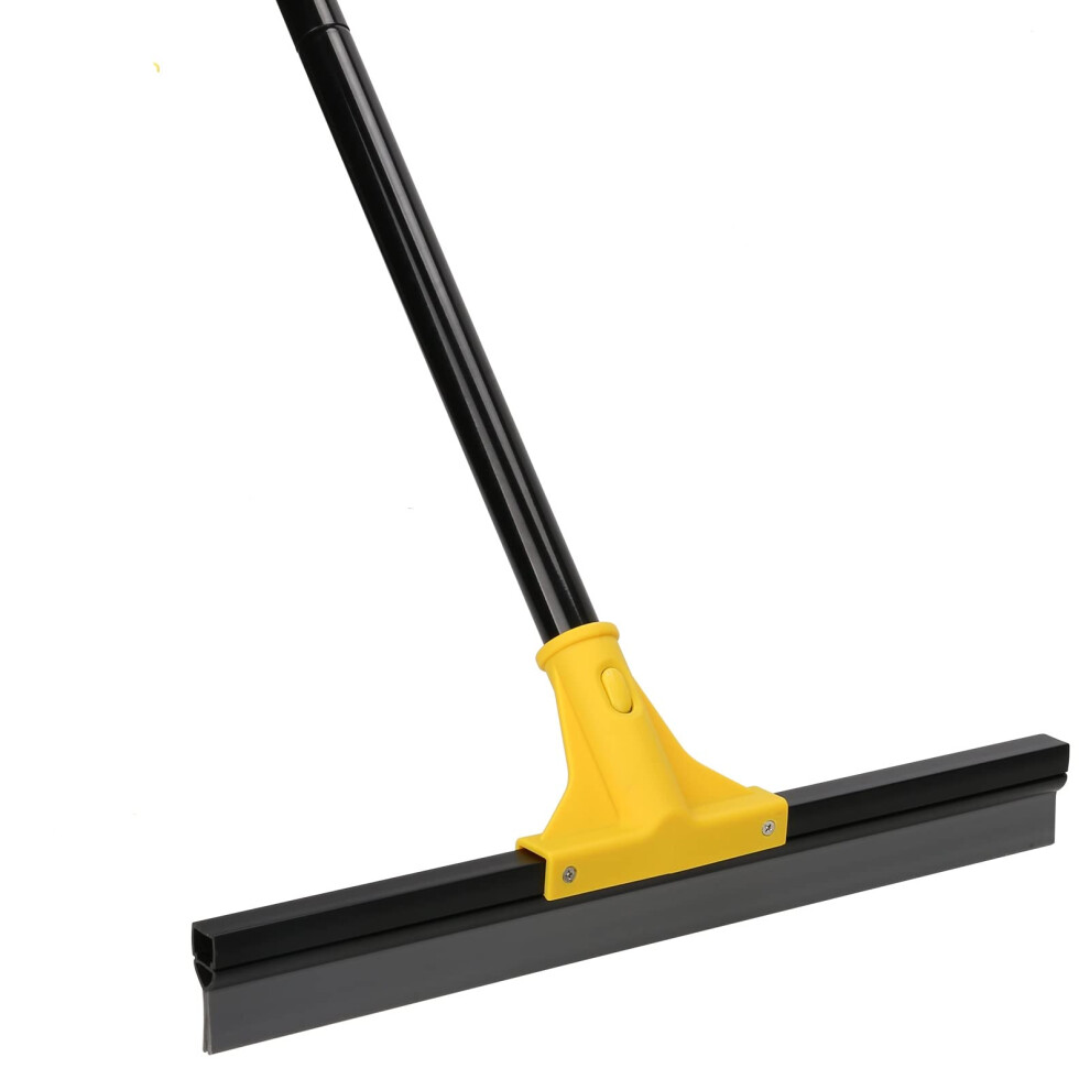 Kefanta Floor Squeegee Outdoor Heavy Duty, 45 Cm Rubber Squeegee Broom With Long Handle 163Cm For Cleaning Garage Courtyard Bathroom Shower Glass Window Tile