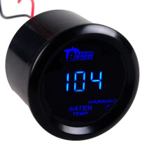 52mm Blue LED Water Temp Gauge for Car, Accurate Fahrenheit Reading with Visibility Light