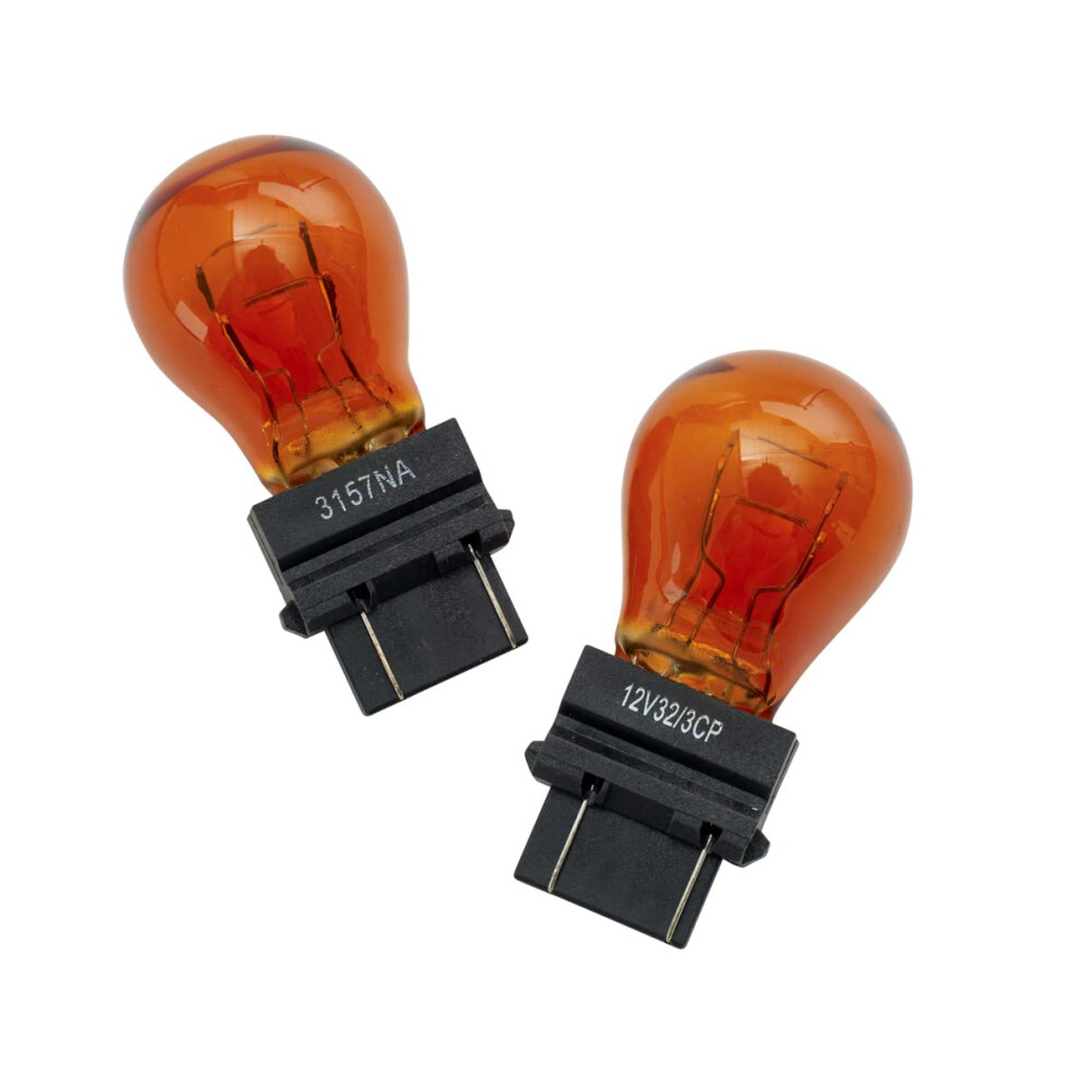 Automotive Bulbs 3157 Replacement For Turn Signal And Tail 2 Pack, Longlasting Amber/Light 9455672801850