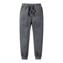 (L) Man Thermals Fleece Trousers Thickened Fleece Lined Casual Sports Trousers Winter-MXBC