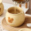 (Emo Bear) Frying Oil Ceramic Storage Jar High Temperatures Resistant for Sugars Salt 4