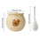 (Emo Bear) Frying Oil Ceramic Storage Jar High Temperatures Resistant for Sugars Salt 5