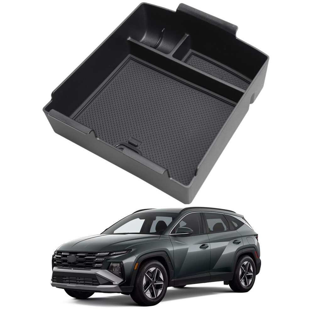 Center Console Organizer With Armrest Storage Box For Hyundai Tucson 2025, Fit And Easy Clean 9070919956003
