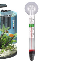 Aquarium Thermometer Floating Glass with Suction Cup, Accurate EasytoRead Water Temperature Display