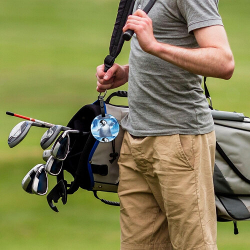 Leather Golf Tee Holder and Ball Storage Bag, WaterResistant Golf Accessory Organizer 2