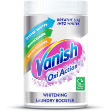 Vanish Oxi Action Platinum Multi Power, 1.57Kg, Chlorine-Bleach Free Whitening Booster, Removes Tough Stains and Odours, For Whiter Whites, Safe on
