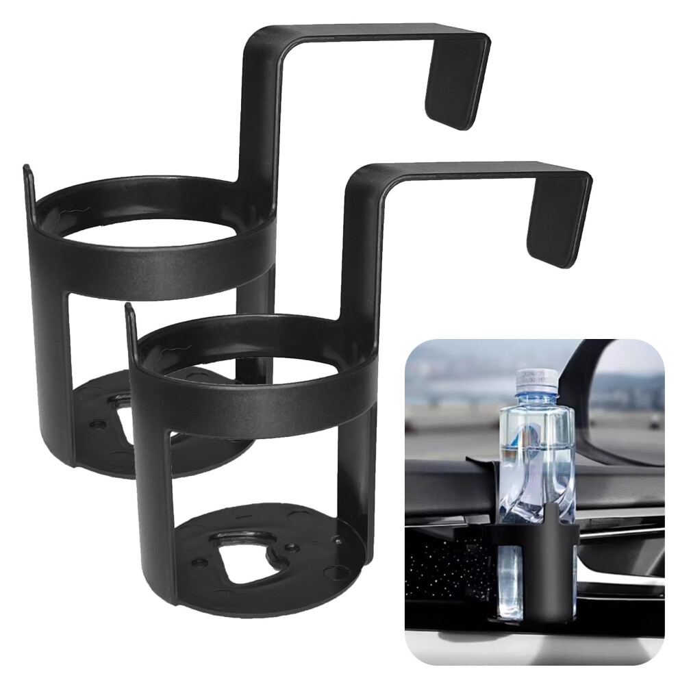 2Pcs Universal Car Cup Holder, Hanging Vehicle Seat Drink Holder For Multiple Cup Sizes, Durable Abs 9053599129677