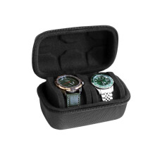 Watch Travel Case for 2 Watches Shockproof Dustproof Waterproof Double Protection Design