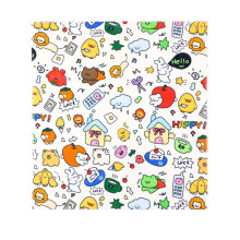 Cat Grooming Wrap with Adjustable Magic Sticker, Breathable Foldable Cat Grooming Bag 55x55cm for Nail Trimming and Pet Care
