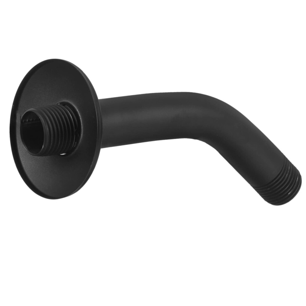 Stainless Steel Shower Arm Extension With Flange Wall Mounted Curved Shower Arm For Shower Head Replacement, Durable 9174973477228