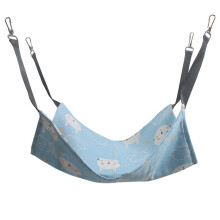 Large Cat Hammock with Adjustable Straps and Metal Hooks, DoubleSided Pet Hanging Bed for Rabbits