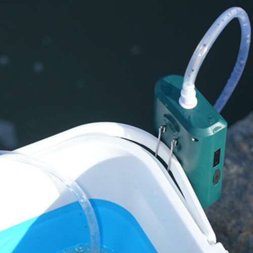 Fishing Livewell Pump with Smart Sensor Control, Automatic Oxygenation and Waterproof Design  Green 1