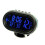Car Digital Clock with Dual Temperature Display Voltmeter 12/24 Hour LCD Screen Blue Backlight 1
