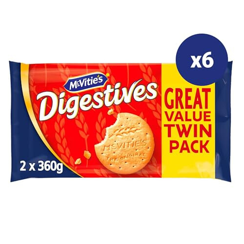 McVitie's Digestives The Original Biscuits, Twin Pack, 2 x 360 g (6 Pack) 1