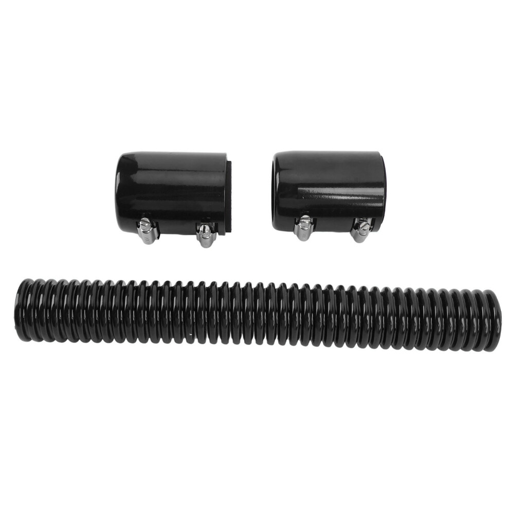 12In Stainless Steel Radiator Hose Kit With Cap Â Adjustable, Rustproof Coolant Repair Black 8751383370175