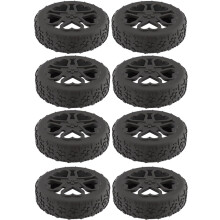 Silicone Luggage Wheel Covers Set of 8 Antislip Suitcase Wheel Protectors with Flower Design