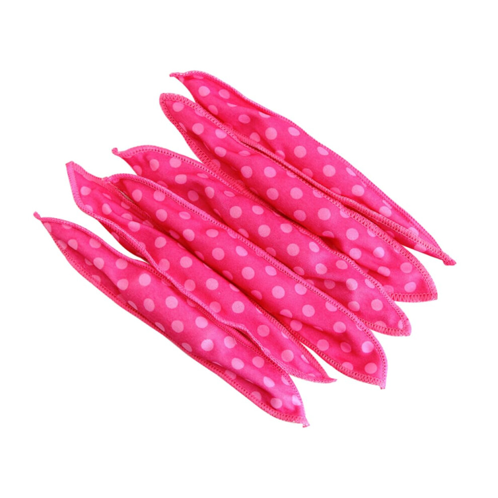Hair Rollers 30pcs Soft Foam Sponge Curlers for No Heat Overnight Curling Rosy Heat Styling