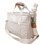 Large Canvas Diaper Bag with Adjustable Shoulder Strap, MultiCompartment Organizer for Travel 1