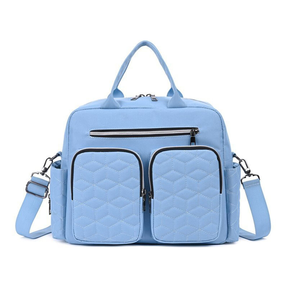 Large Capacity Waterproof Baby Changing Bag with Mat and Adjustable Strap for Travel and Hospital
