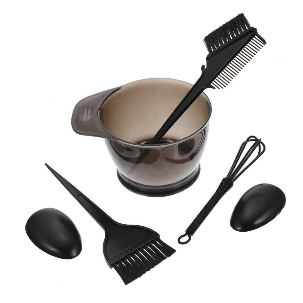 Professional Hair Dyeing Kit with Brush Comb Clips and Mixing Bowl for Home and Salon Use