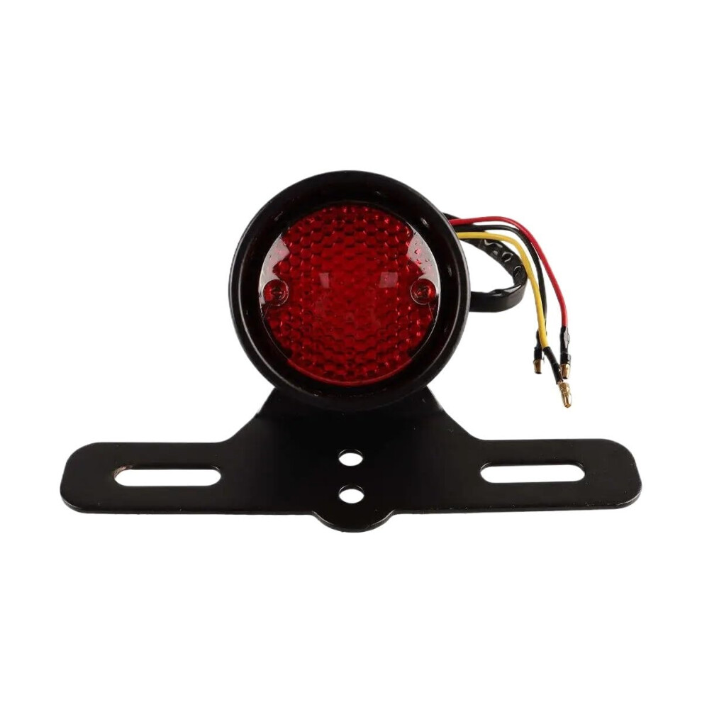 Motorcycle Tail Led Brake With License Plate Bracket For Scooter And Bike Light 9053599130369