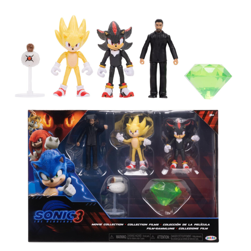 New Sonic The Hedgehog Sonic Action Figure, Black 423584
