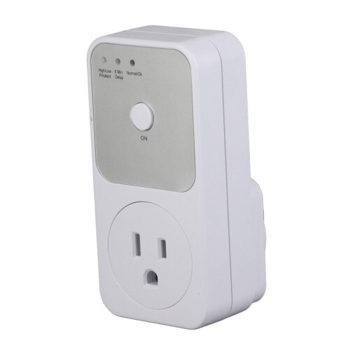 Refrigerator Voltage Protector with Delay Surge Guard 120V US Plug Wide Voltage Range for Home Appliances