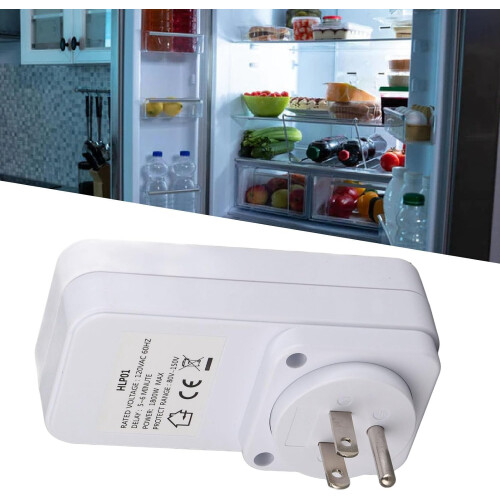 Refrigerator Voltage Protector with Delay Surge Guard 120V US Plug Wide Voltage Range for Home Appliances 2