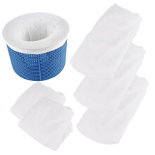 5Pcs Pool Skimmer Socks Reusable Ultrafine Mesh Filter Saver for Basket Fits Inground and Above Ground Pools